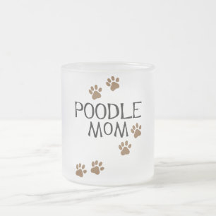 Pudel-Mama-T - Shirts u. -geschenke Mattglastasse