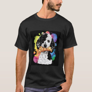 Pudel mit Croissant T-Shirt