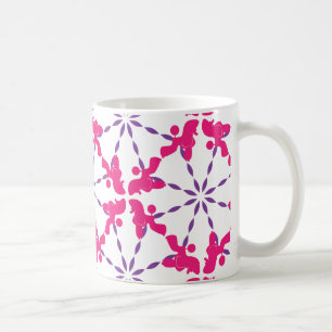 Pudel Muster Illustration anpassbar Kaffeetasse