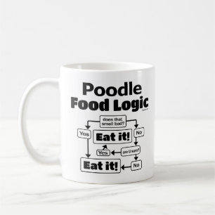 Pudel-Nahrungsmittel-Logik Kaffeetasse