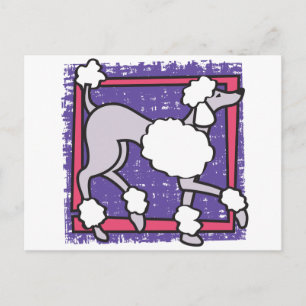 PUDEL POSTKARTE