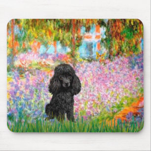 Pudel (schwarz 1) - Garten Mousepad