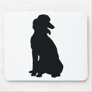Pudel-Silhouette Mousepad