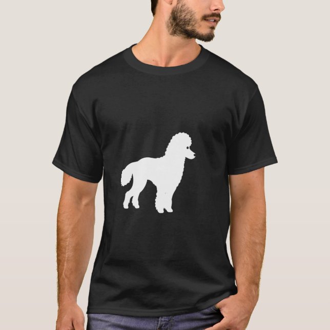 Pudel-Silhouette T-Shirt (Vorderseite)