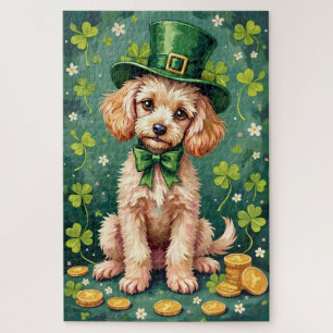 Pudel St. Patrick’s Day Eleganter Glückshund