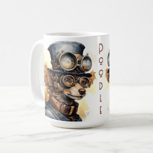 Pudel Steampunk Hund Kaffeetasse