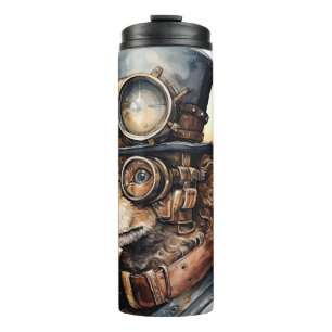 Pudel Steampunk Hund Thermosbecher