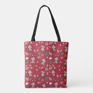 Pudel-Tasche Weihnachten Floral Süßes Weihnachtsge Tasche