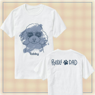 Pudel-Vater Herren T-Shirt mit individuellem Namen