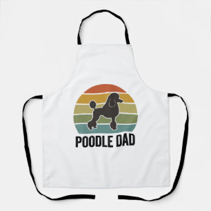 Pudel-Vater Vintage-Sonnenuntergang Hunde-Liebhabe Schürze