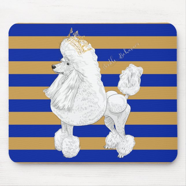 Pudel-Verhalten Mousepad (Vorne)