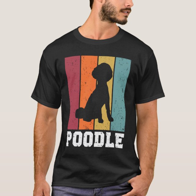 Pudel Vintage  2 T-Shirt (Vorderseite)