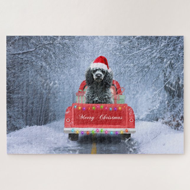 Pudel Weihnachten (Horizontal)