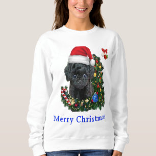 Pudel-Weihnachts-T-Shirt-Sweatshirt Sweatshirt