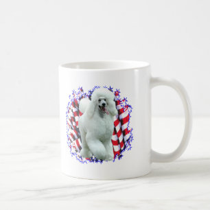 Pudel-(weißer) Patriot Kaffeetasse