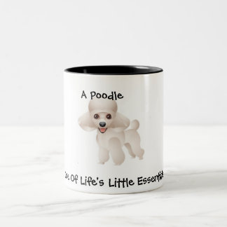 Pudel-Wesensmerkmale Zweifarbige Tasse