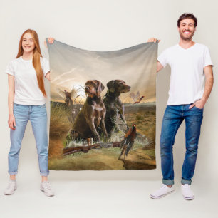 Pudelpointers, Jagdfasan Fleece Blanket