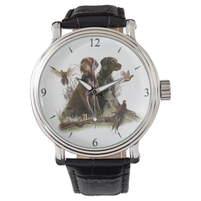 Pudelpoker Armbanduhr (Vorderseite)