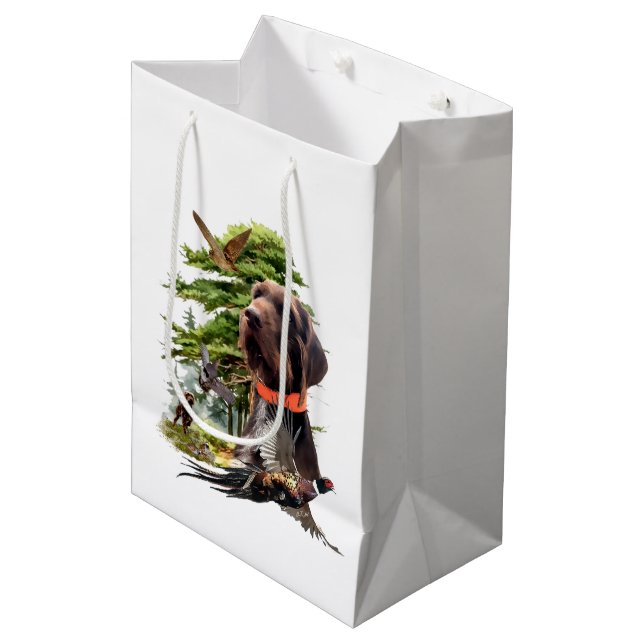 Pudelpoker Mittlere Geschenktüte (Vorderseite Schrägansicht)