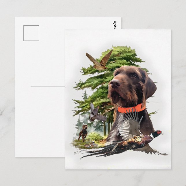 Pudelpoker Postkarte (Vorne/Hinten)