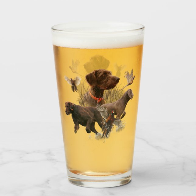Pudelzeigen, Jagdfasan Glas (Rückseite (gefüllt))