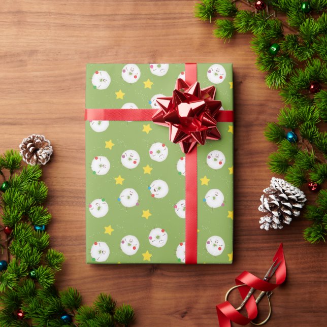 Puderzucker Donuts Weihnachten Geschenkpapier (Feiertagsgeschenk)