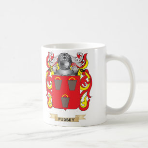 Pudsey Wappen (Familienwappen) Kaffeetasse