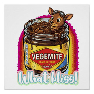 PUDU Soaking in Vegemite -What bliss- Poster