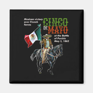 Puebla 5. Mai mexikanisches Cinco de Mayo Magnet