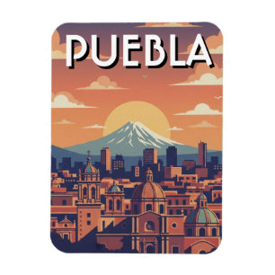 Puebla Mexico Reise Magnet