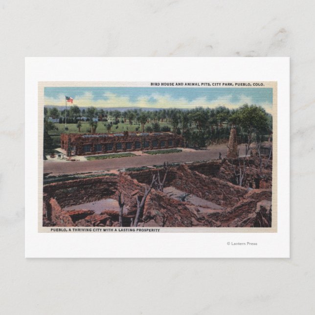Pueblo, Colorado - Bird House & Animal Postkarte (Vorderseite)
