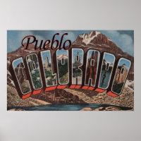 Pueblo, Colorado - Large Letter Scenes