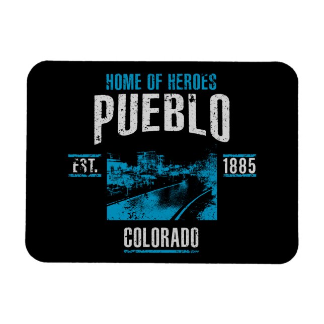 Pueblo Magnet (Horizontal)