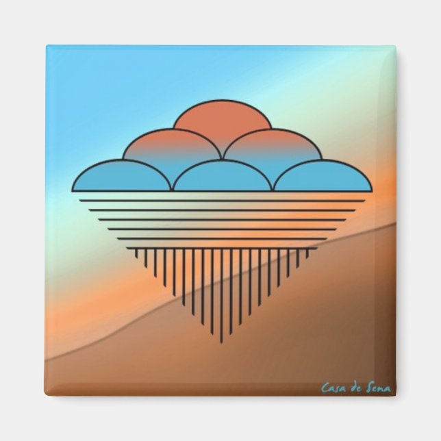 Pueblo Rain Magnet (Vorne)