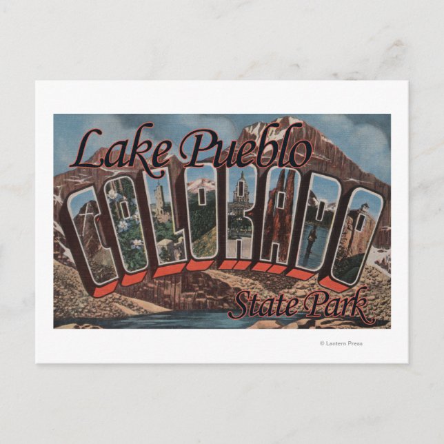 Pueblo Staat Park, Colorado Postkarte (Vorderseite)