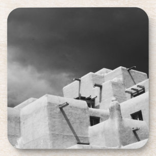 Pueblo-Stil-Adobe-Inn in Loretto, Santa Fe, New 2 Getränkeuntersetzer