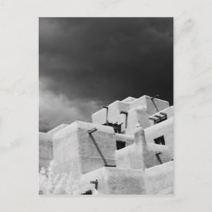 Pueblo-Stil-Adobe-Inn in Loretto, Santa Fe, New 2 Postkarte