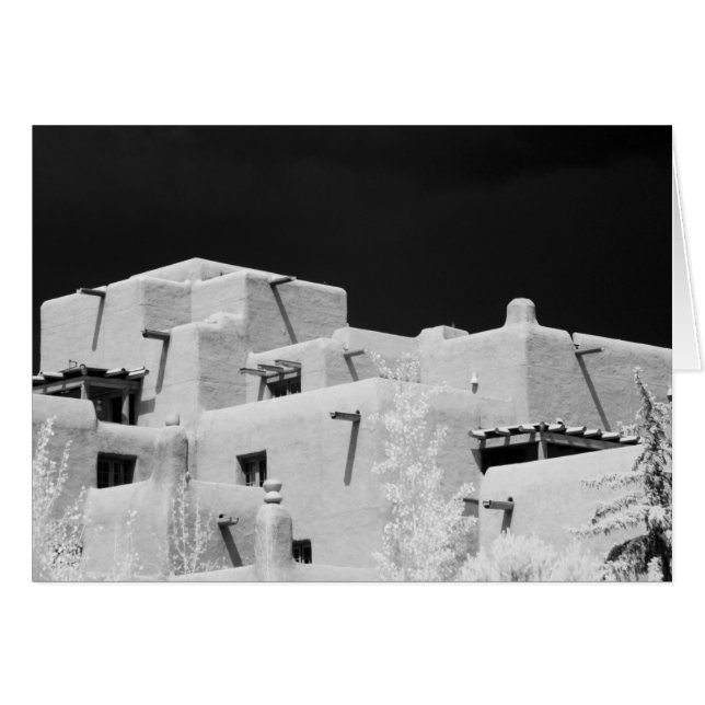 Pueblo style adobe Inn at Loretto, Santa Fe, New (Vorderseite (Horizontal))