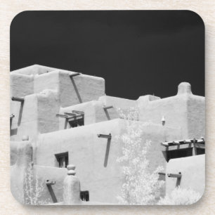 Pueblo style adobe Inn at Loretto, Santa Fe, New Getränkeuntersetzer