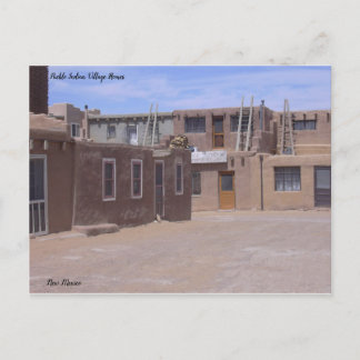 Pueblo Zuhause im Mesa West von Albuquerque, NM Postkarte