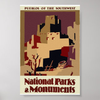 Pueblos des Südwestjahrstalters Poster