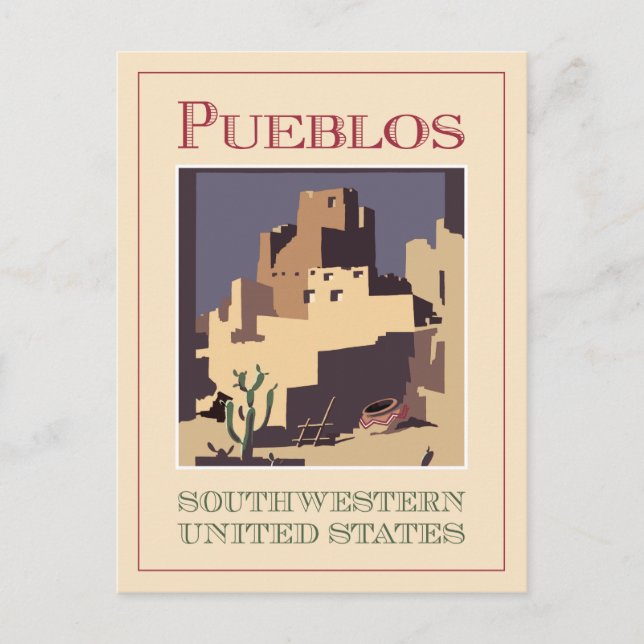 Pueblos Südwest Postkarte (Vorderseite)