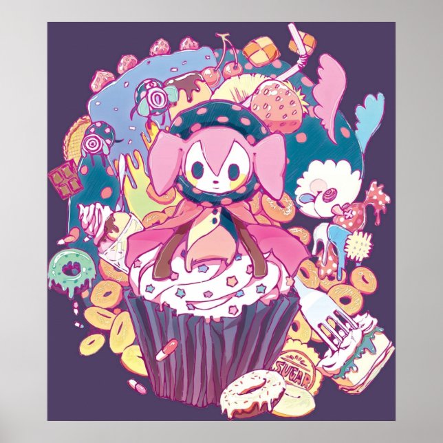 Puella Magi Magica Madoka Charlotte und Freunde Poster (Vorne)