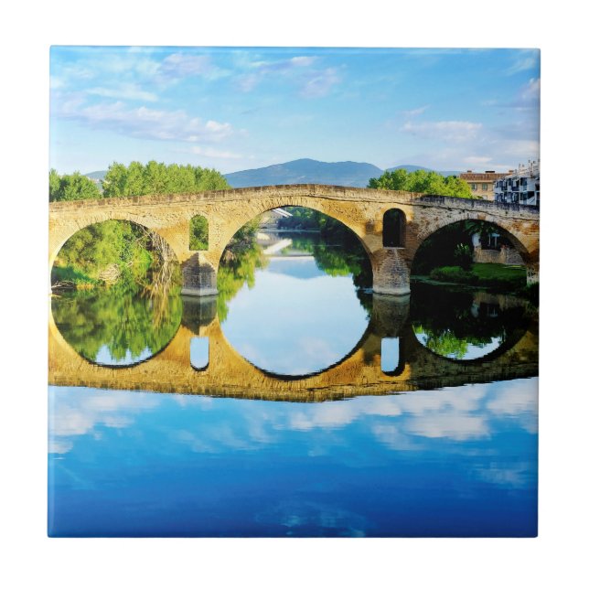 Puente La Reina Fliese (Vorderseite)