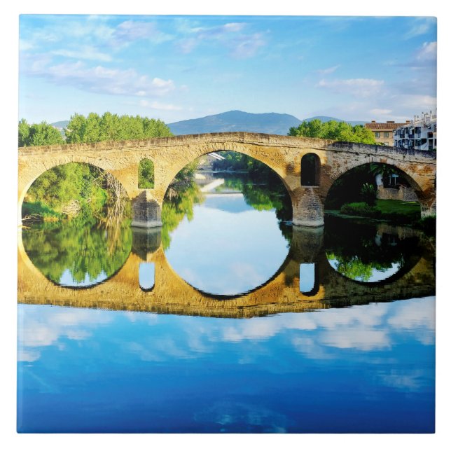 Puente La Reina Fliese (Vorderseite)