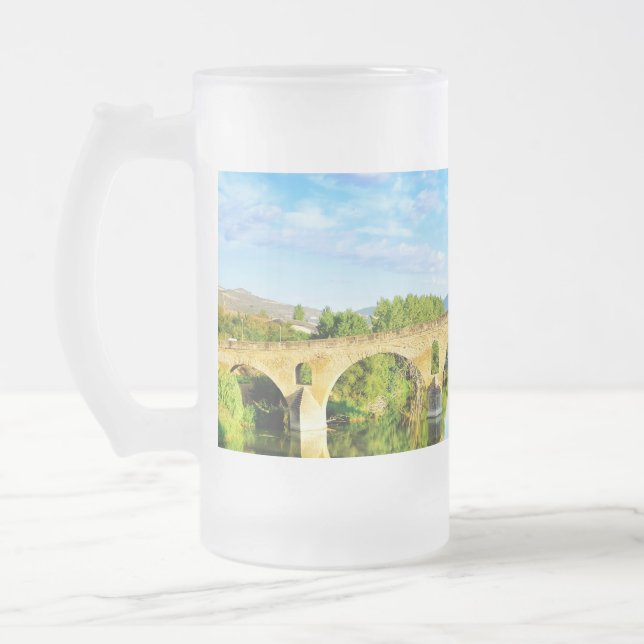 Puente La Reina Mattglas Bierglas (Links)