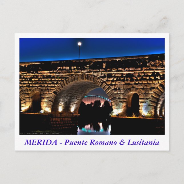 Puente Romano & Lusitania Postkarte (Vorderseite)