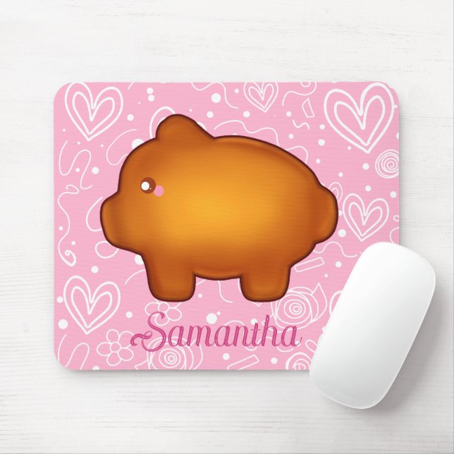 Puerquito De Piloncillo Pan Dulce Mousepad (Mit Mouse)