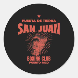 Puerta de Tierra San Juan Boxing Runder Aufkleber