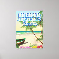 Puerto Armuelles Panama Beach Reiseplakat